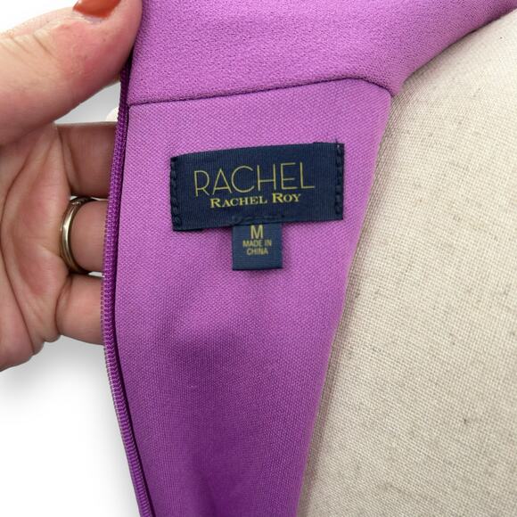 NEW Rachel Roy Halter Sheath Dress Magenta Purple Fitted Cocktail Career Work - Picture 11 of 13